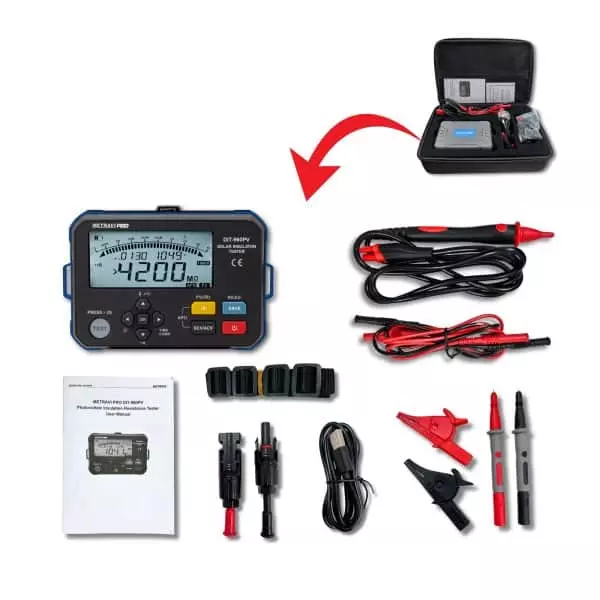 metravi-digital-solar-insulation-tester-rated-voltage-125-v-250-v-500-v-1000-v-pro-dit-960pv-new