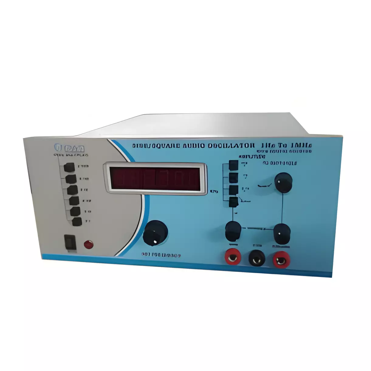 Crown Wide Range Sine/Square Wave Oscillator with 6 Digit 7 Segment LED Display and 1 Hz to 1 MHz in 6 Decade Steps Range, CES 301D