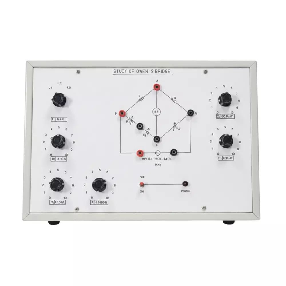 TCTL Electronic Measurement Owen's Bridge Fixed Capacitor Type Two Balance Equations Completely Independent, OB-1