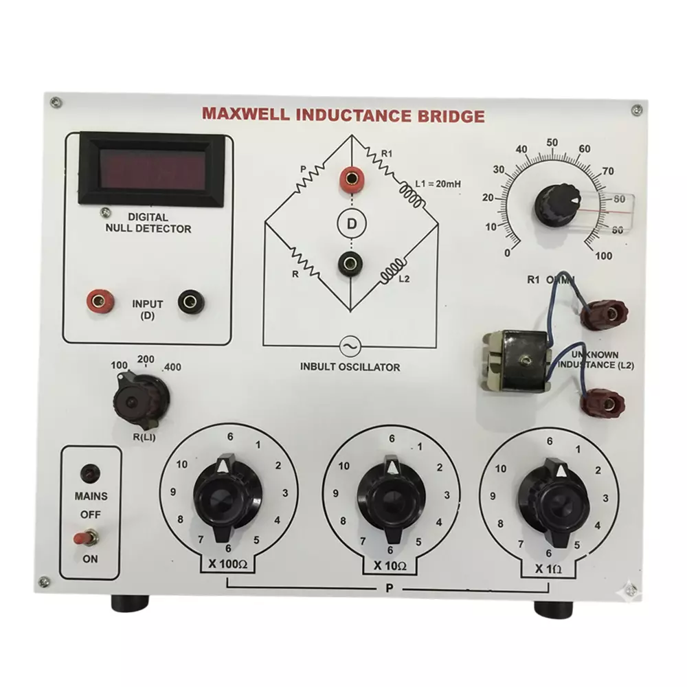 TCTL Electronic Measurement Maxwell's Inductance Bridge for Q < 10, MIB-1