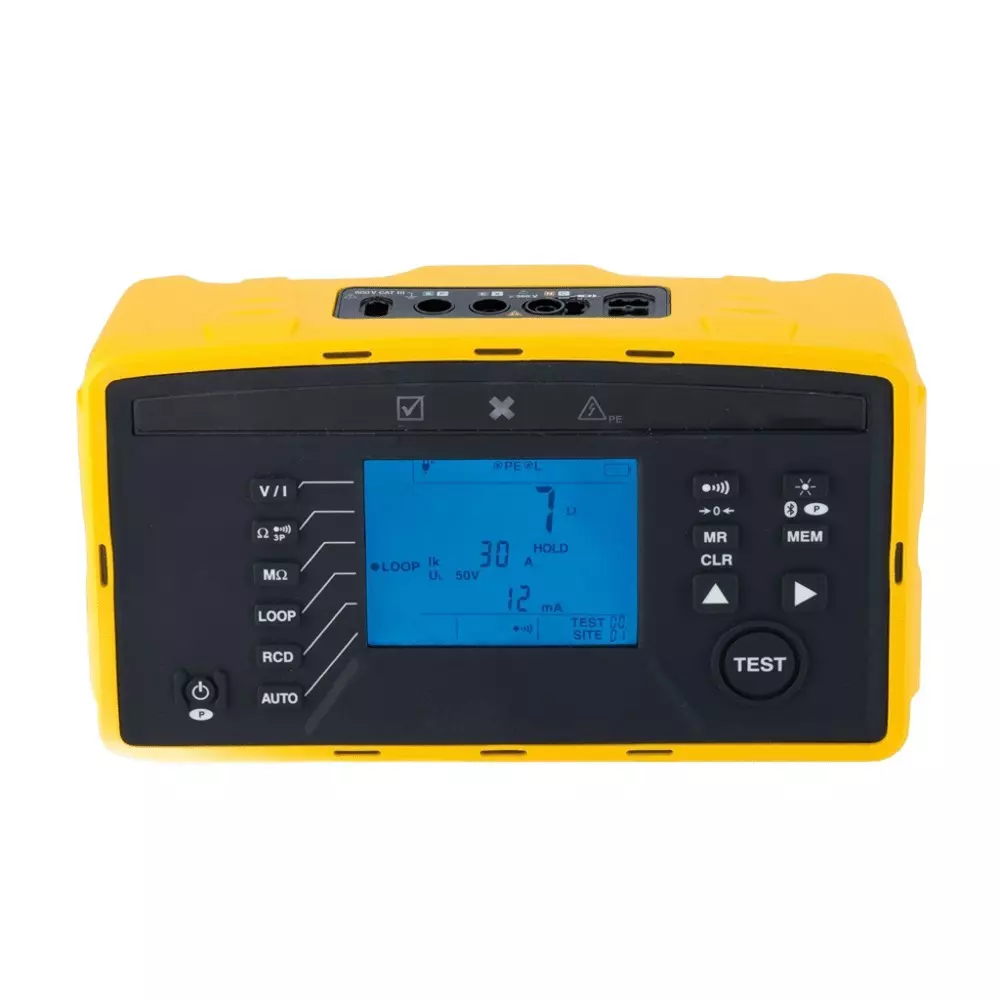 Krykard Standard Installation Tester Upto 200 A Custom 231-Segment LCD With Blue Backlighting Display Rating IP 54 Phase Rotation 45 to 550 V, CA 6133