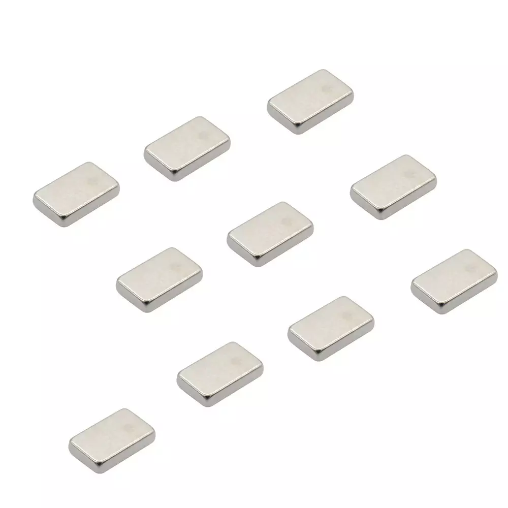 TRUSCO Neodymium Magnets 6.09 N Attracting Force, TN8-5K-10P (Pack of 10)