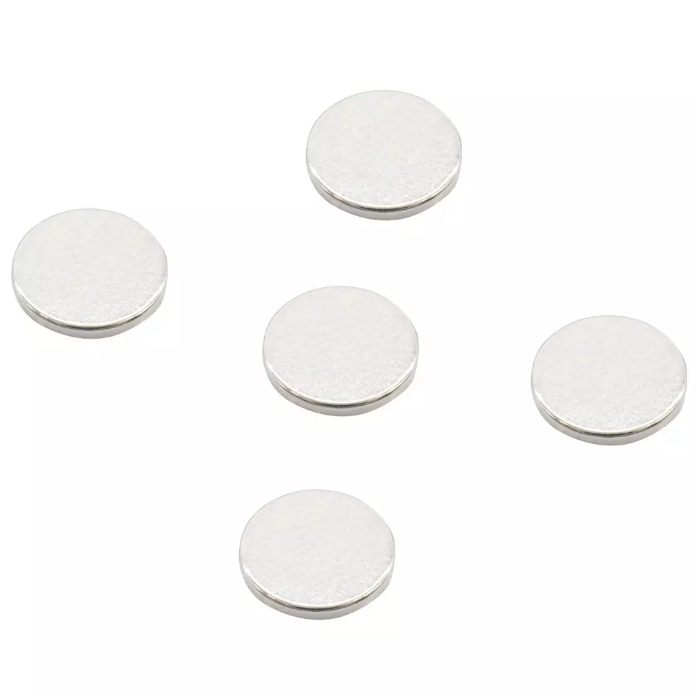 TRUSCO Neodymium Magnets 1.47 N Attracting Force, TND8-T1-5P (Pack of 5)