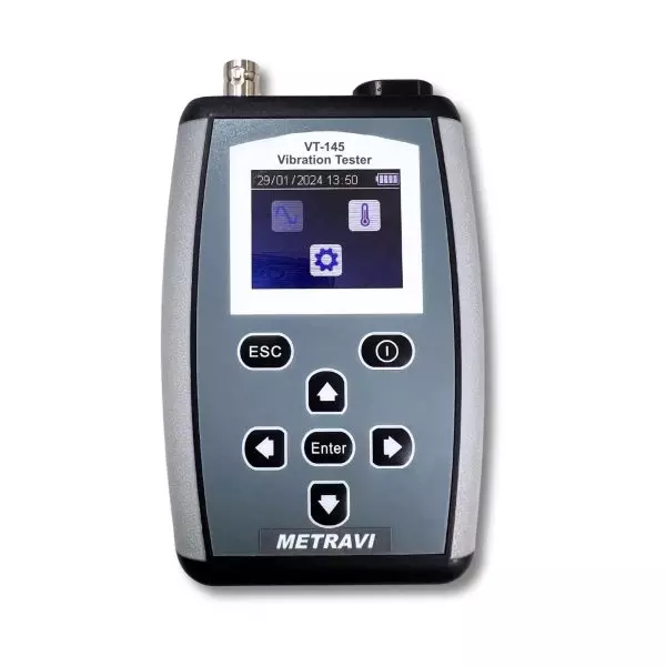 Metravi Machine Condition Monitor With Vibration Tester Velocity 0-200 MM/S Displacement 0-2000 μm (micrometers), VT-145