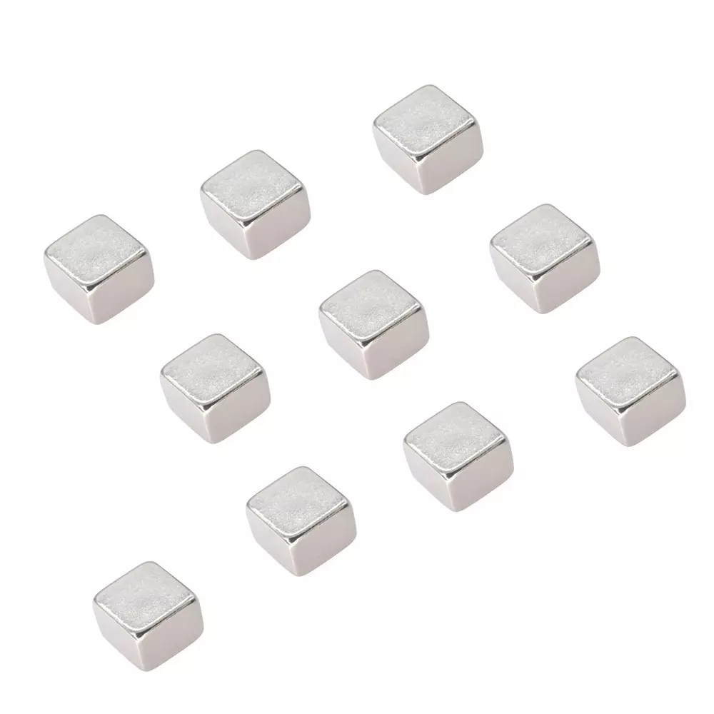TRUSCO Neodymium Magnets 13.53 N Attracting Force, TN6-6K-10P (Pack of 10)