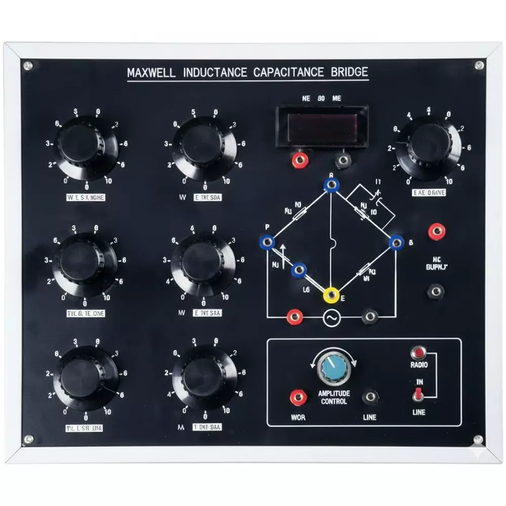 TCTL Electronic Measurement Maxwell's Inductance-Capacitance Bridge for Medium-Q coils (1 < Q < 10), MICB-1