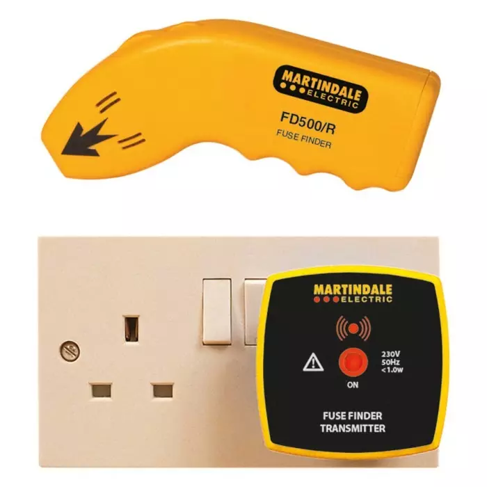 Martindale Fuse Finder Cable Detection Depth 10 cm CAT III 300 V Maximum Safe Working Voltage 230V, FD500
