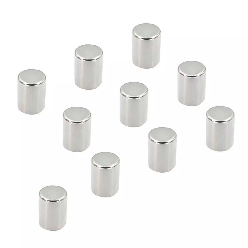 TRUSCO Neodymium Magnets 14.77 N Attracting Force, TN6-8R-10P (Pack of 10)