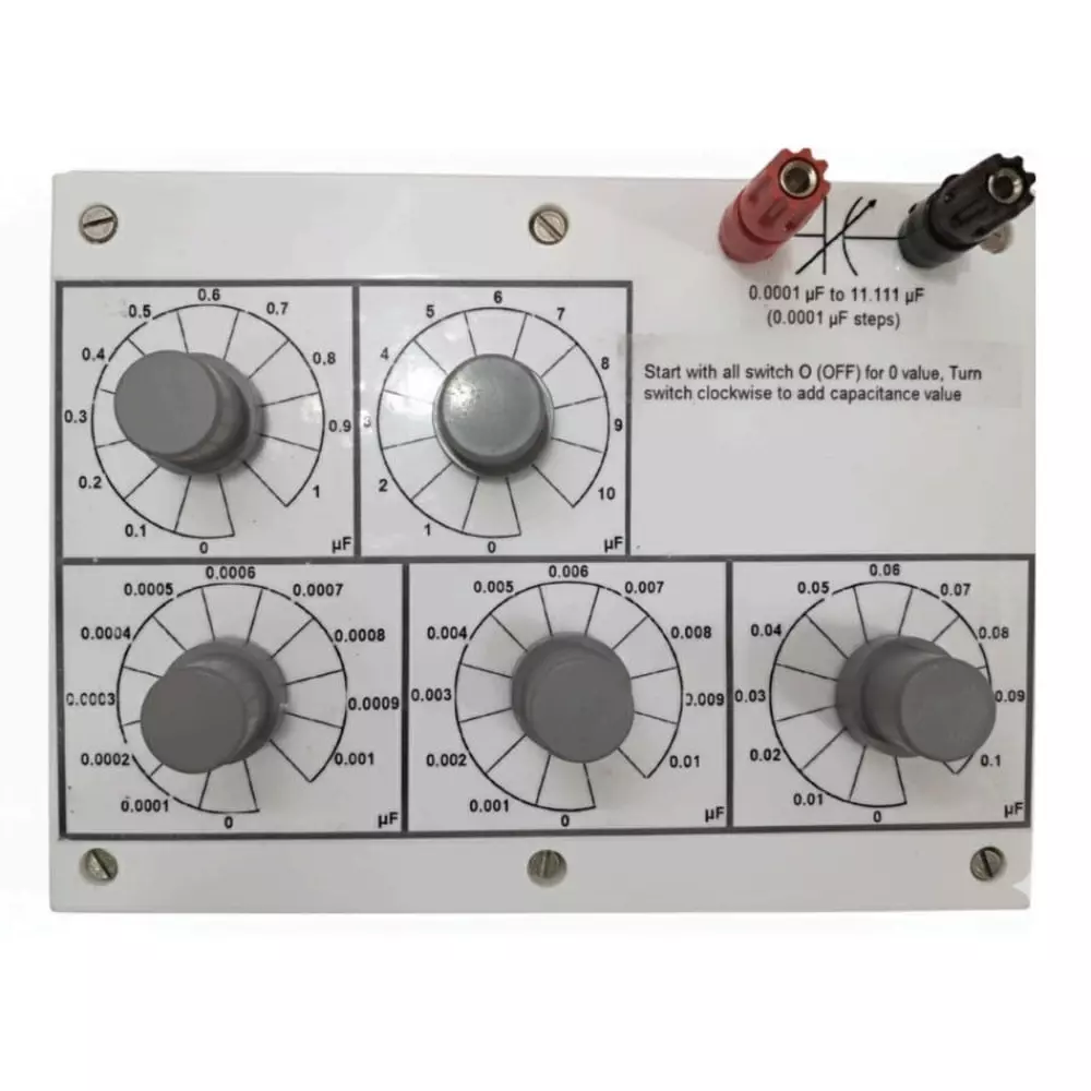 TCTL Decade Capacitance Box (DCB) 0.0001 µF to 11.111 µF Range with 0.0001 µF Step Size, DCB-5