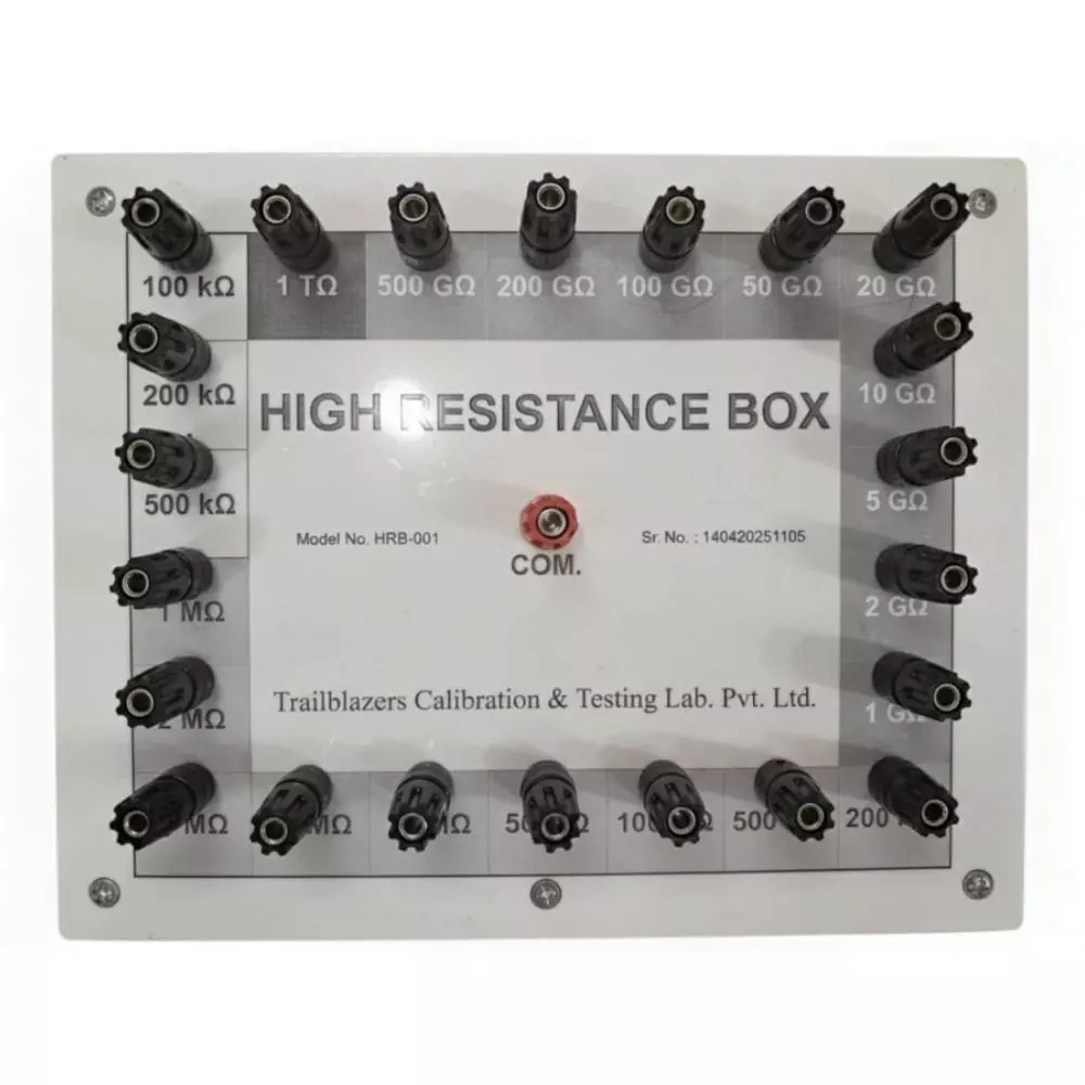 TCTL High Resistance Box (HRB) 100 kΩ to 1 TΩ Range for Laboratory & Industrial Use, HRB-5