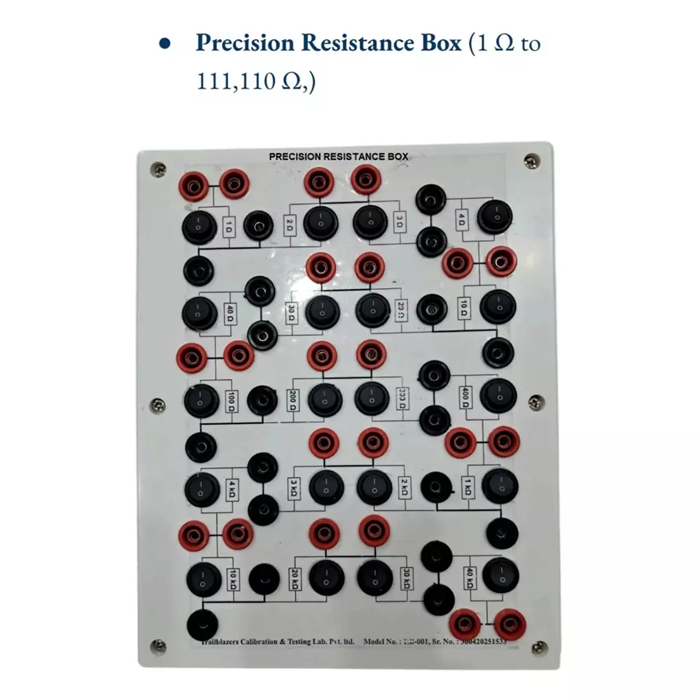 TCTL Precision Resistance Box (PRB) 1 Ω to 111,110 Ω (or 111.11 kΩ) Range , PRB-1