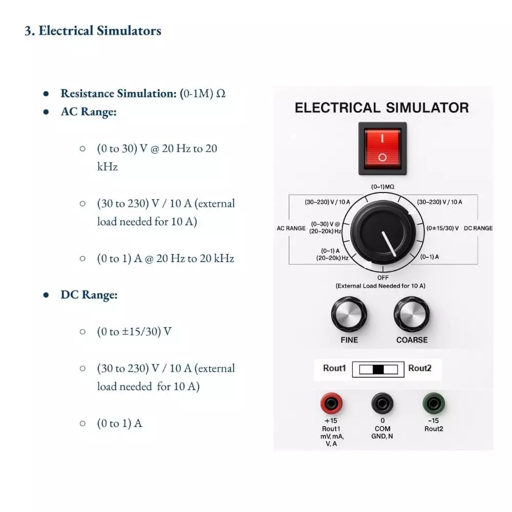 TCTL Multi-Function Electrical Simulator/Calibrator (ES) 0 to 1 MΩ Range, ES-5