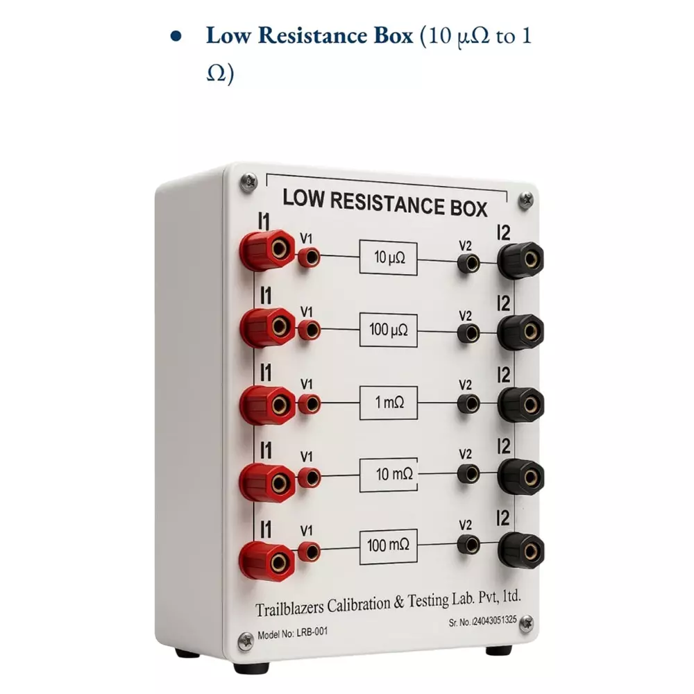 TCTL Low Resistance Box (LRB) 10 μΩ to 1 Ω Range 5-Step with Terminal Connections, LRB-5