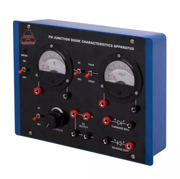 Zesco India PN Junction/Semiconductor Diode Characteristics Apparatus 0-3 VDC, 0-30 VDC Voltage for Physics Labs, ZESCO-031