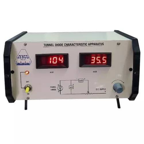Zesco India Tunnel Diode Apparatus Digital Display and 50 mA Current for Physics Labs, ZESCO-21