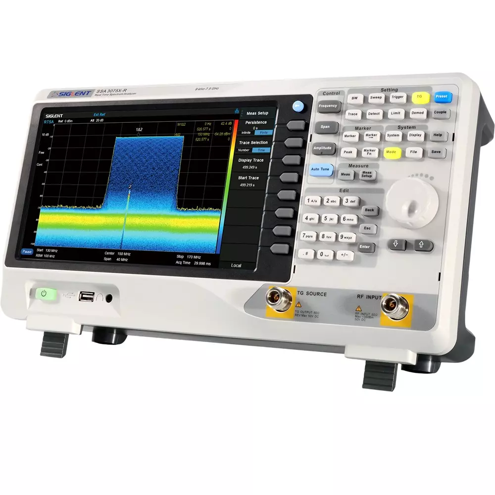 Siglent Spectrum Analyzer 1 Hz to 3 MHz Resolution USB device, USB host, LAN Interface, SSA3075X-R
