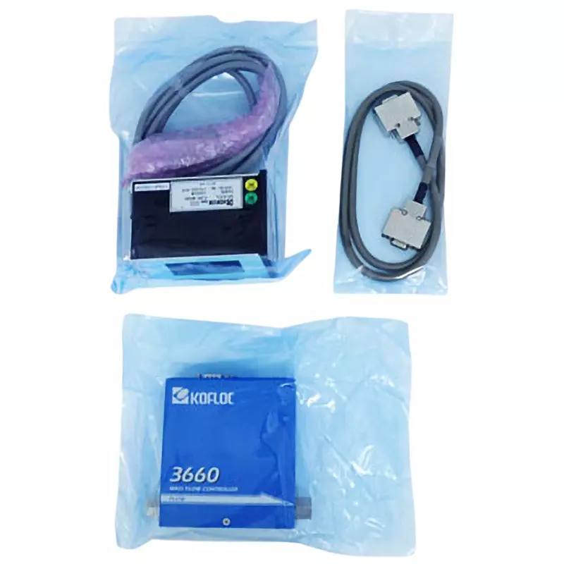 KOFLOC Mass Flow Controller 100SLM Rate, 3665-RC1/4-N2-100SLM-20℃ + CR-400B + CP-STD1-1M