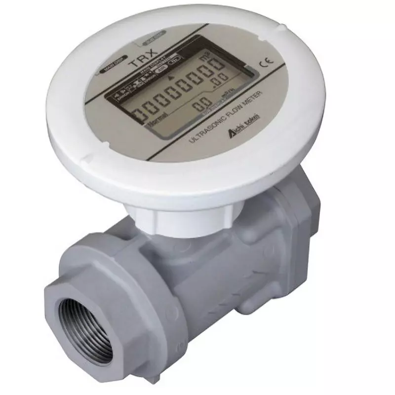 Aichi Tokei Denki Ultrasonic Flow Meters ±2%RD to Accuracy Horizontal (LCD display upward) or vertical Mounting Direction 90, TRX32B-C/5P