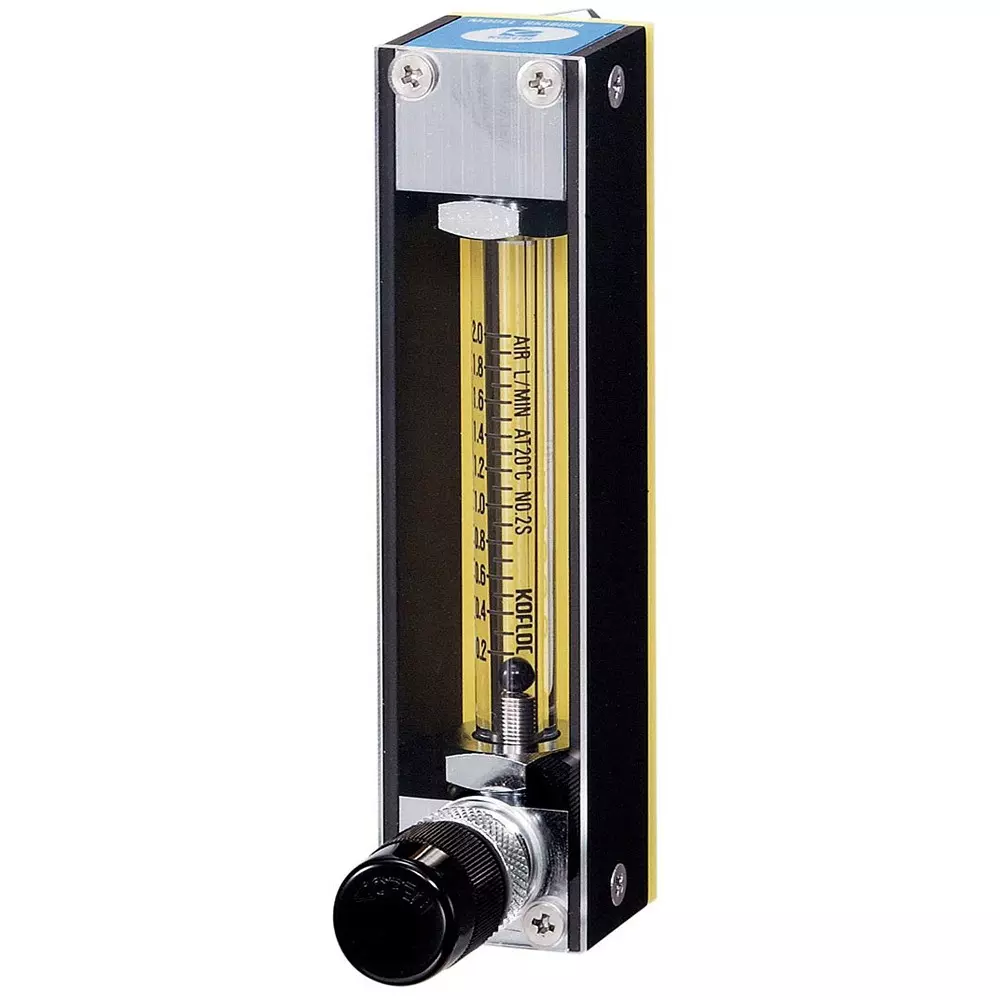 KOFLOC Purge Flow Meter 3.0 LPM Maximum Flow Rate Included Valve 0.7 MPa Withstand Pressure, 8-S-1/8-N2-3L/MIN-0.1MPA