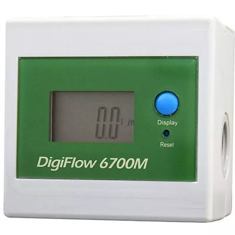 Krone Digital Flow Meter ±10%F.S. Accuracy AAA batteries x 2 Power Supply Instant / Total (0 to 99999 L) 5-digit LCD, 6700M-3