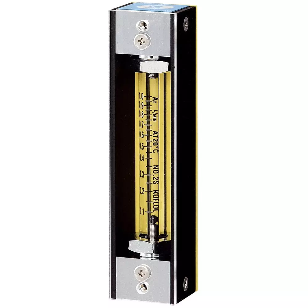 KOFLOC Purge Flow Meter 60 ℃ Maximum Operating Temperature 0.2 LPM Maximum Flow Rate Air Suitable Fluid, 08-B-AIR-200ML