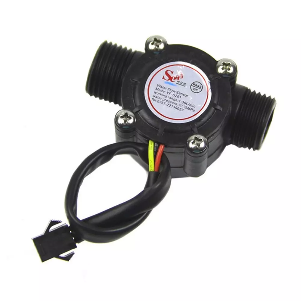 amiciSense G1/2 Water Flow Meter Sensor 1-30L/min Testing Range <1.75Mpa Water Pressure