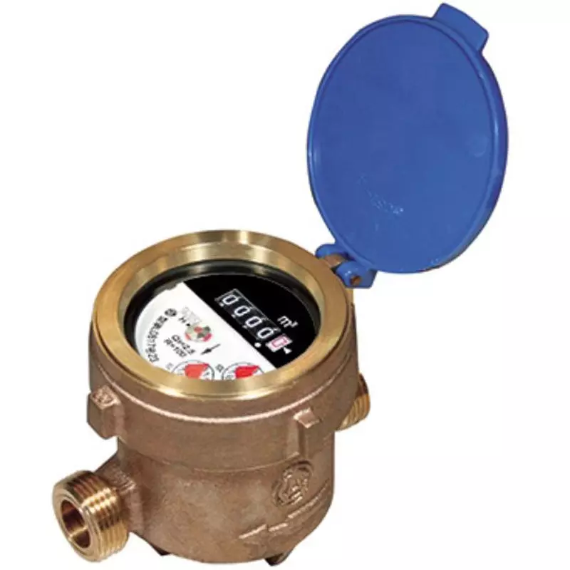 Aichi Tokei Denki Water Meter H (horizontal) Mounting Direction 1 L Minimum Scale Bismuth bronze castings, PD13-IV (without hardware)