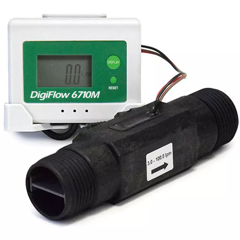 Krone Digital Flow Meter 3 to 100 L/Min Measurement Range, 6710M-8