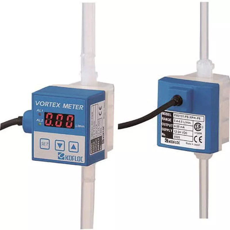KOFLOC Small Flowmeter ±3%F.S.(25℃) Accuracy 1/2" tube end Connector Diameter, FM3102-PS-XP/K