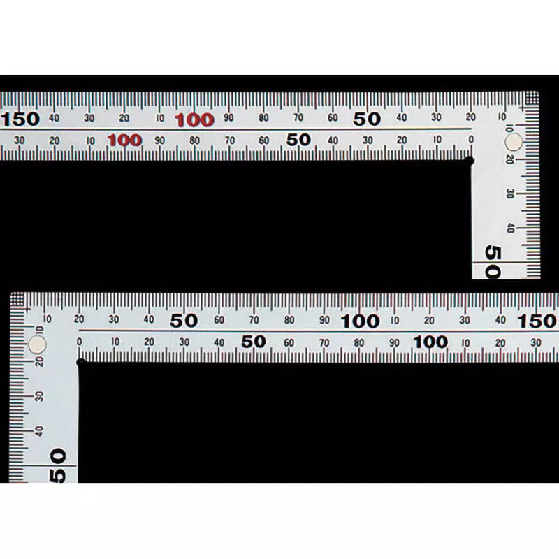 Shinwa Rules Thick & Wide Curved Scale with Magnet Silver 2 mm Thickness, 2008815