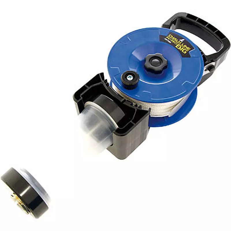 Shinwa Rules Big Hand Winding Extra Thick Thread Chalk Line, 20720516