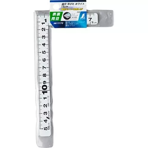 Shinwa Rules Curved Scale Flat White for Measurement 520(260)x15x1 mm, 62070112-picture-31