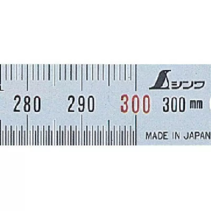 shinwa-rules-narrow-straight-rule-silver-stainless-steel-30-cm-measurement-range-13250