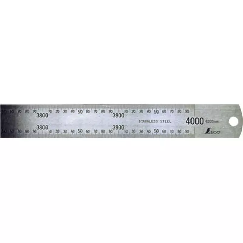 Shinwa Rules Straight Scale Without Red Number ±0.65 mm Length Tolerance, 14087