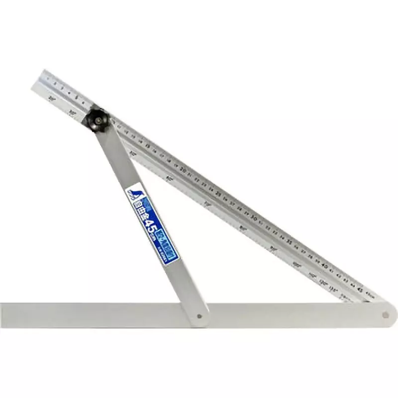 Shinwa Rules Aluminum Swivel Bracing Angle Scale 3 mm Thickness, 35327521