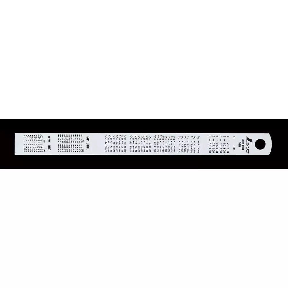 shinwa-rules-straight-ruler-silver-stainless-steel-150-mm-measuring-range-13005