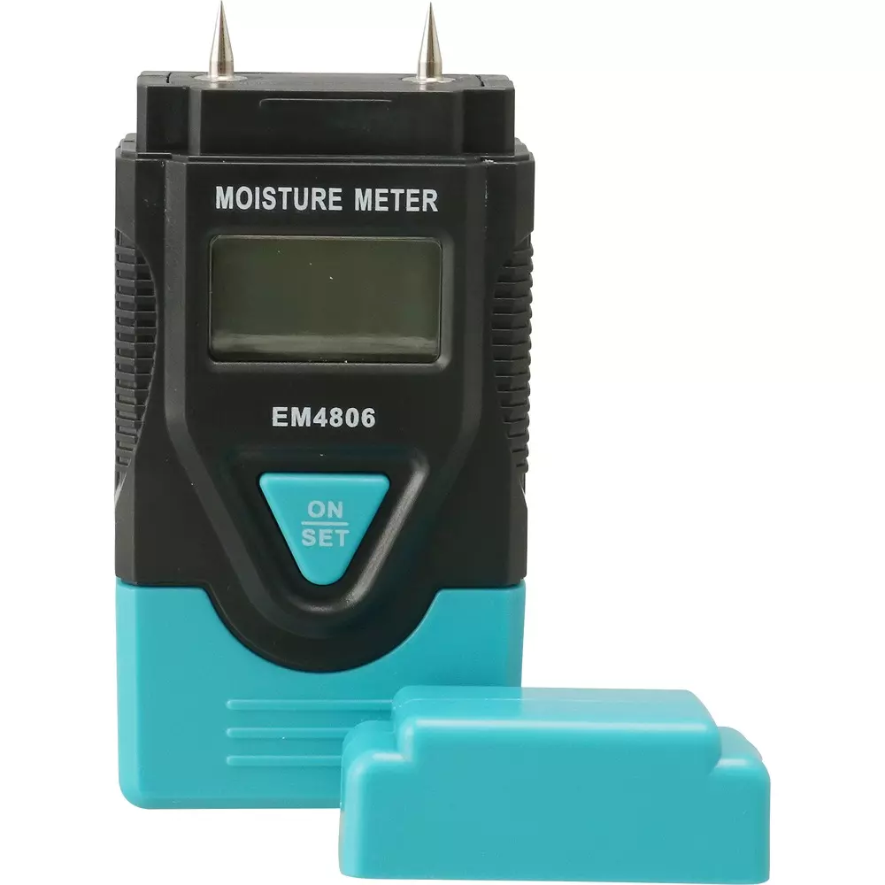 MonotaRO Digital Moisture Meter For Wood Wood (timber, paper, cardboard): <30% ± 2%; ≥ 30% ± 4%; Building materials (mortar, c, 33164873