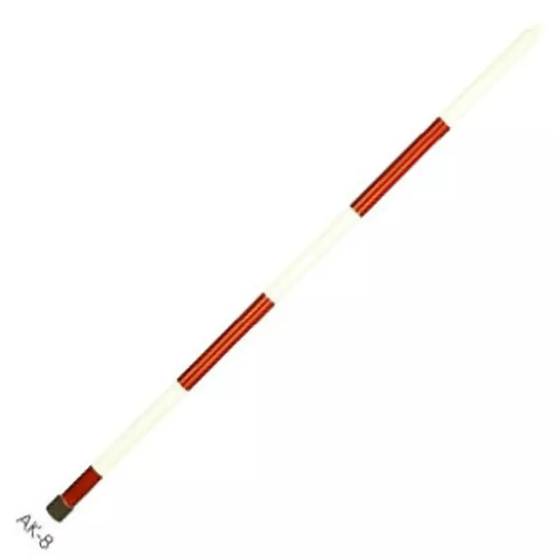 Myzox Inspection Rod 8 m 8 steps Size Red white 20 cm Scale Plastic cap (fixed) Bracket, AK-8