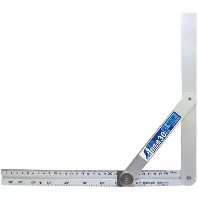 Shinwa Rules Aluminum Swivel Bracing Angle Scale 3 mm Thickness, 35327512