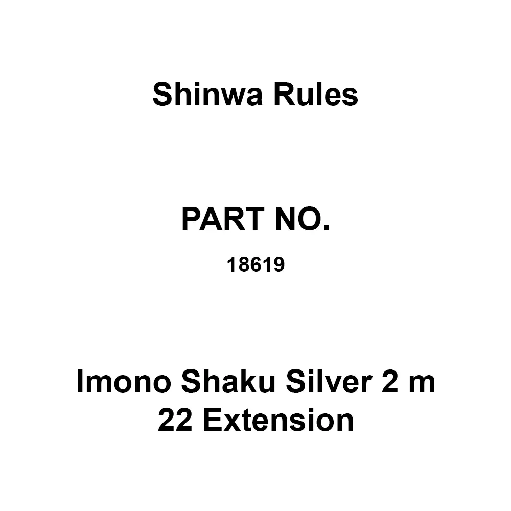 Shinwa Rules Imono Shaku Silver 2 m 22 Extension Stainless Steel, 18619