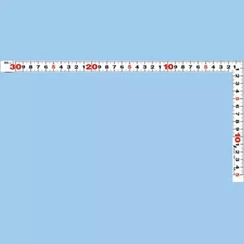 Shinwa Rules Curved Scale Flat White for Measurement 320(160)x15x1 mm, 62070103-picture-40
