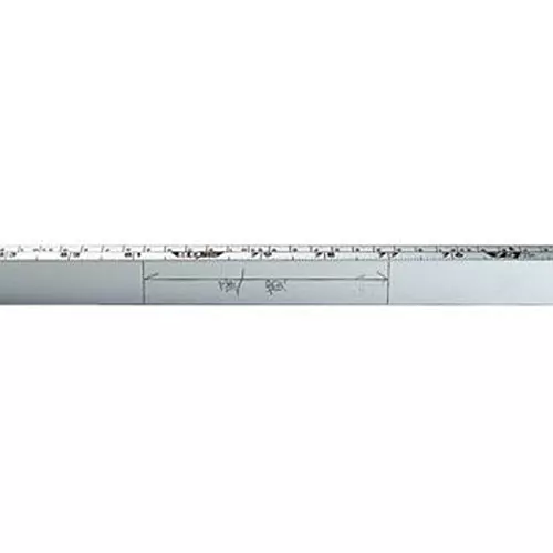 Shinwa Rules Aluminum Kenzao Scale 3680x23x19 mm, 68537393
