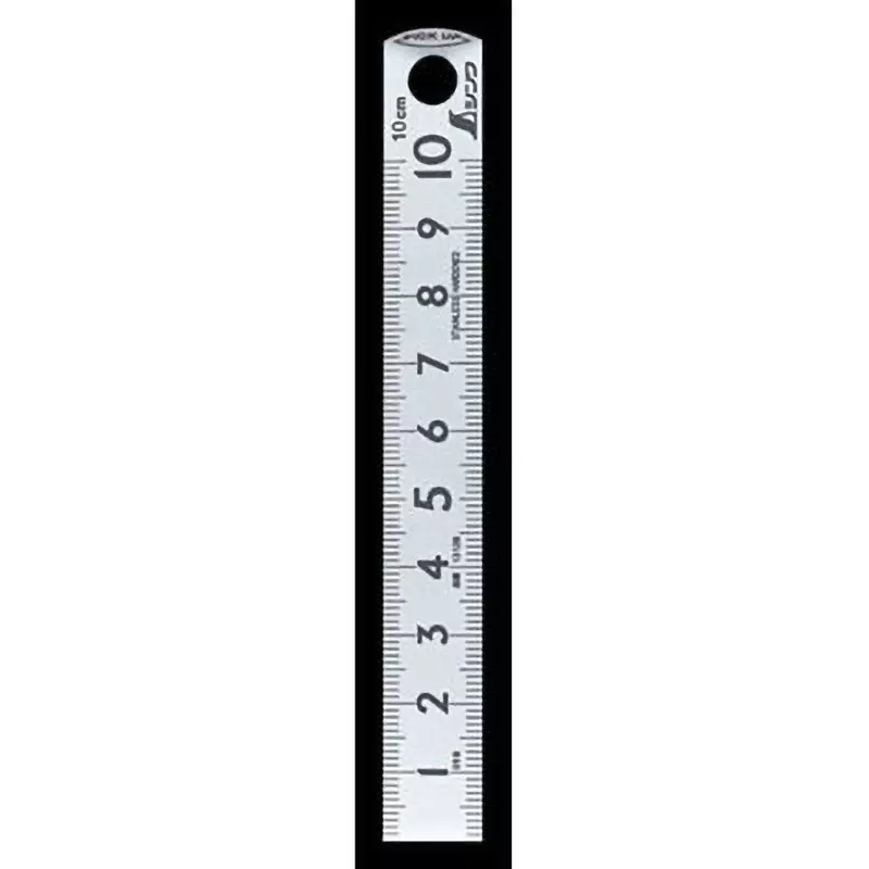 Shinwa Rules Pickup Scale Silver Top And Bottom 1 mm Pitch ±0.15 mm Length Tolerance, 13128