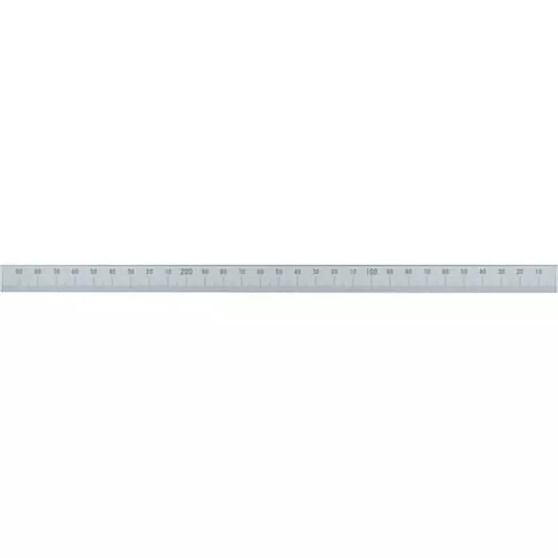 Shinwa Rules Machine Ruler Stainless Steel Base Point: Right, Position: Bottom 15x300x0.5 mm, 14157
