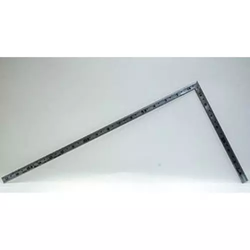 Shinwa Rules Square Thickness Curved Scale Silver, 68535415