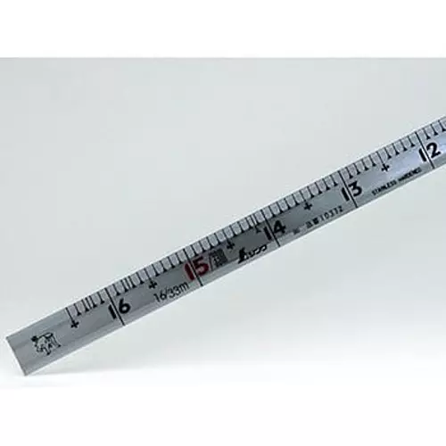 Shinwa Rules Square Thickness Curved Scale Silver, 68535415