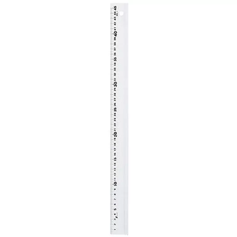 Shinwa Rules Aluminum Ruler Arusuke White Length Tolerance: ±0.25 mm, 65426