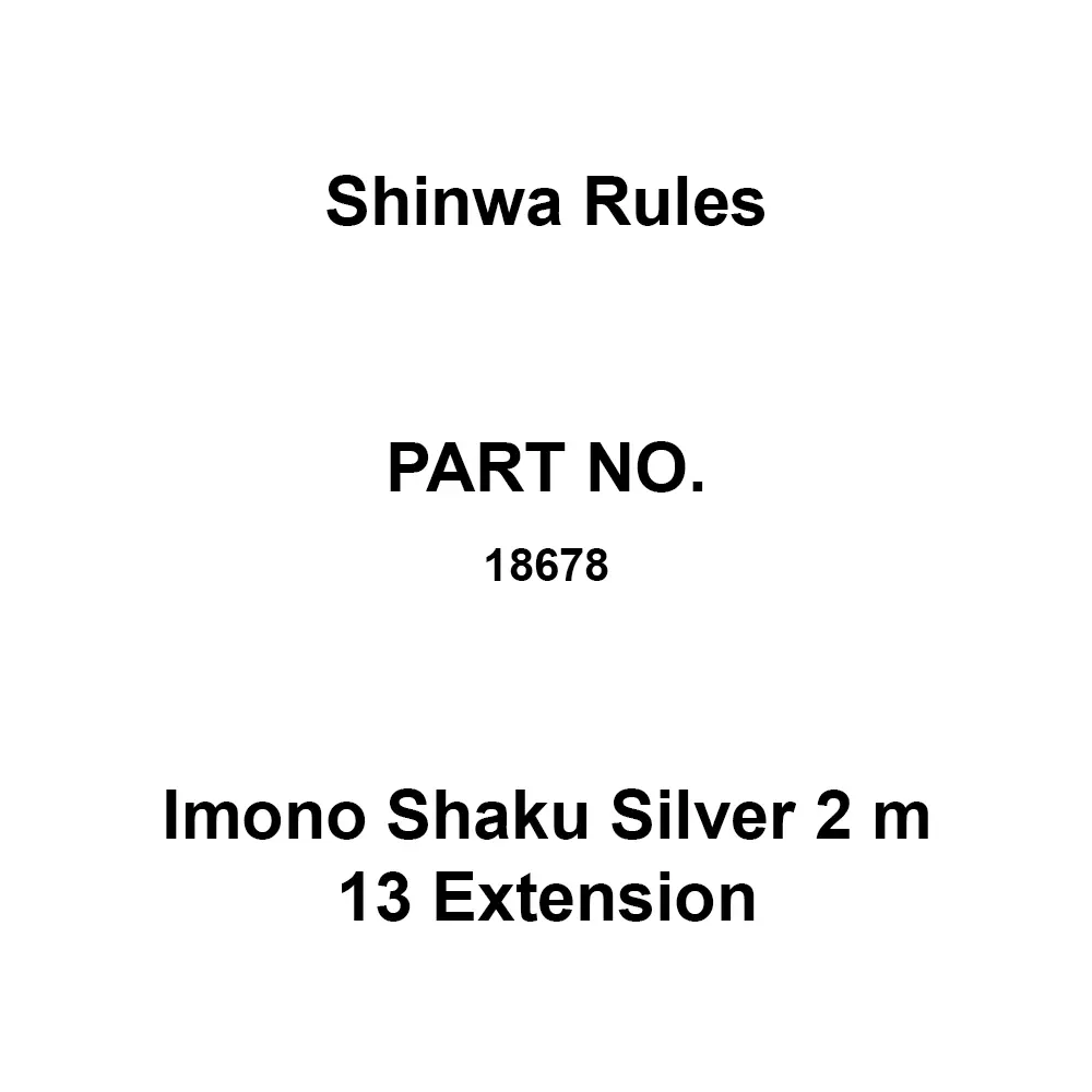 Shinwa Rules Imono Shaku Silver 2 m 13 Extension Stainless Steel, 18678