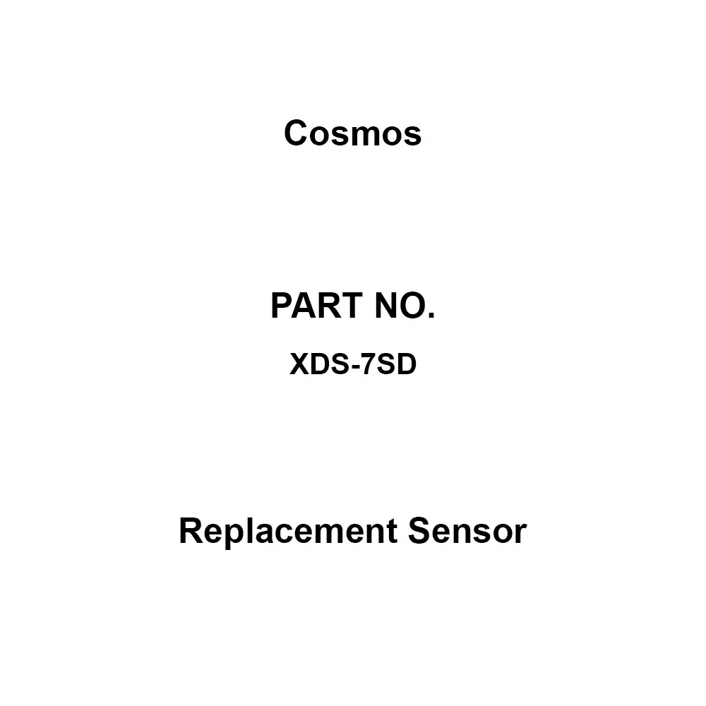 Cosmos Replacement Sensor (1 st stage) 1 PPM, (2 nd stage) 2 PPM Alarm Setting Value 10 ppm Full Scale, XDS-7SD