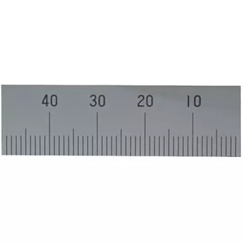 Shinwa Rules Bottom Right Base Point Machine Scale without Hole 50 mm, 75102503